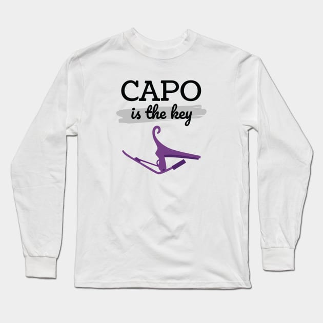 Capo is the Key Purple Capo Light Theme Long Sleeve T-Shirt by nightsworthy